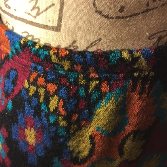 Multicolor skirt, size 8 wool 50% - Picture 4 of 5